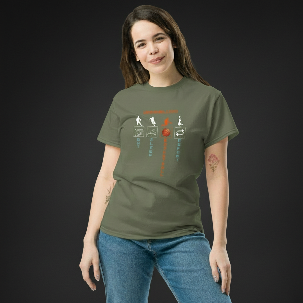 Urbanblissed Basketball Unisex Classic Tee | Streetwear Graphic T-Shirt