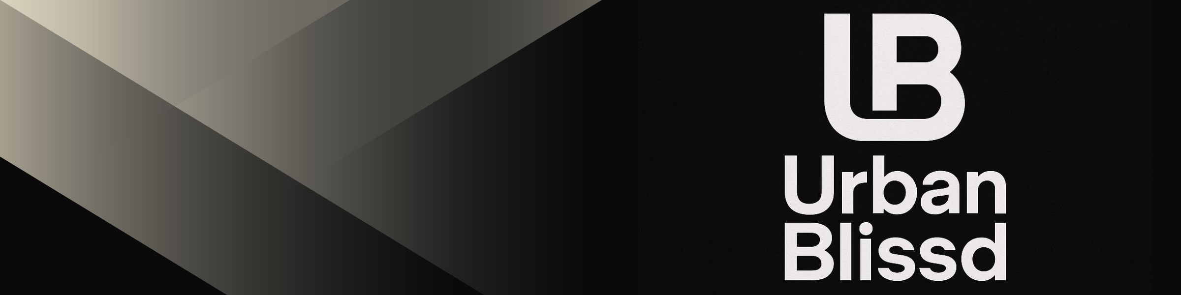 Urban Blissd logo on a black background